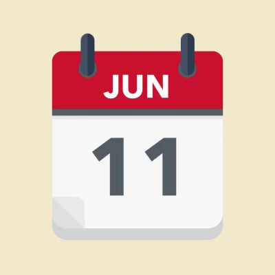 Calendar icon showing 11th June